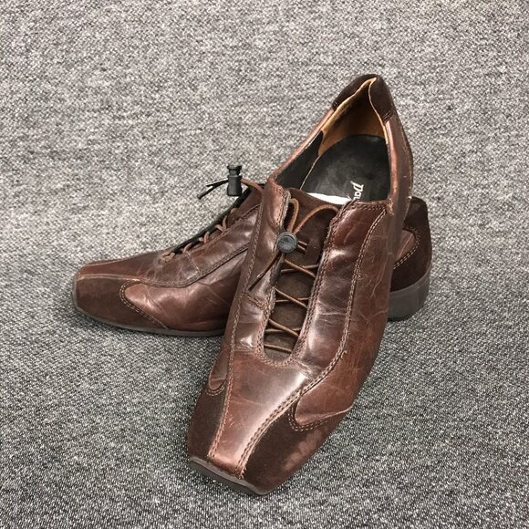 Paul Green München Women’s Dark Brown Suede Leather Lace Up Oxfords Size 4 - Picture 1 of 6